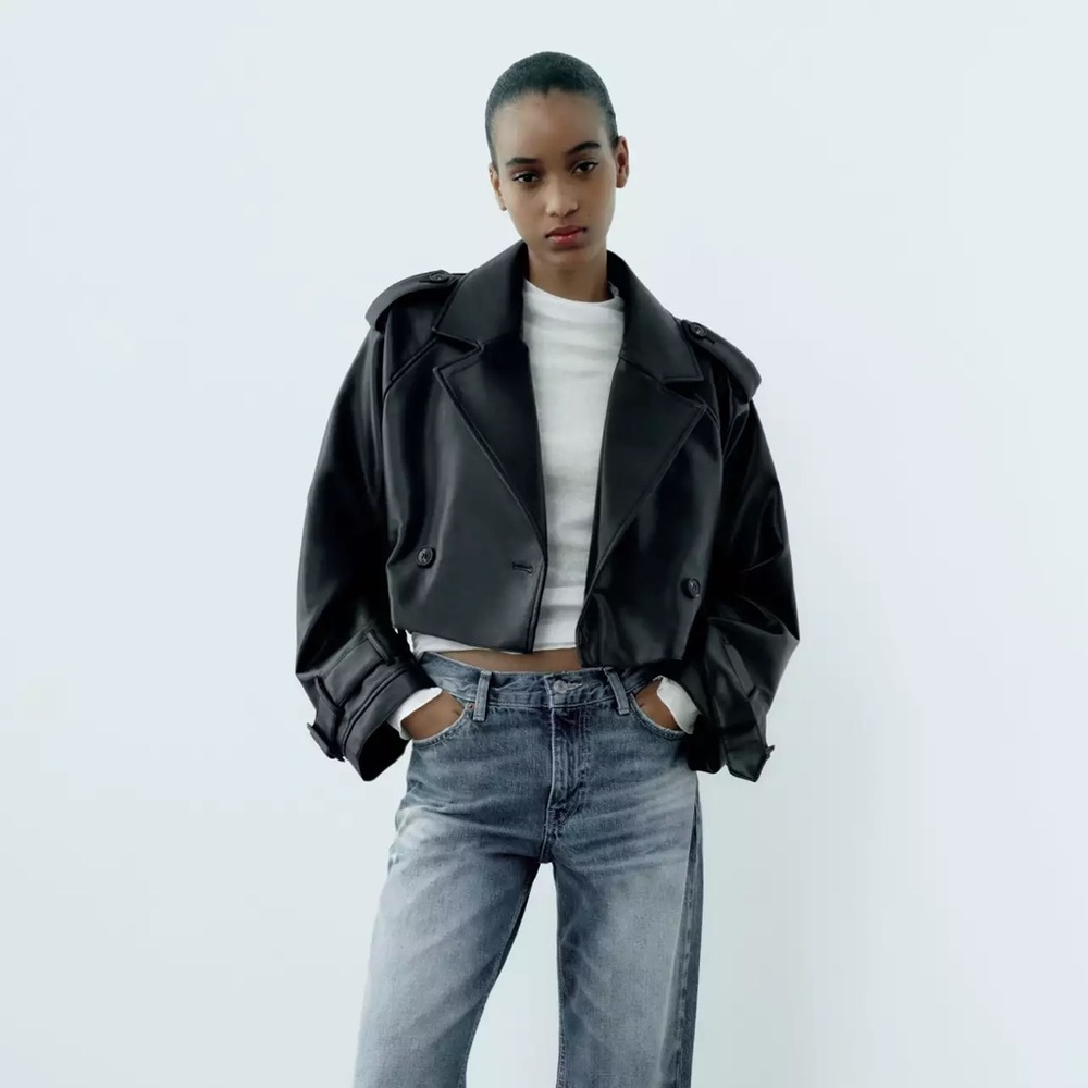 Zara Black Trench Coat